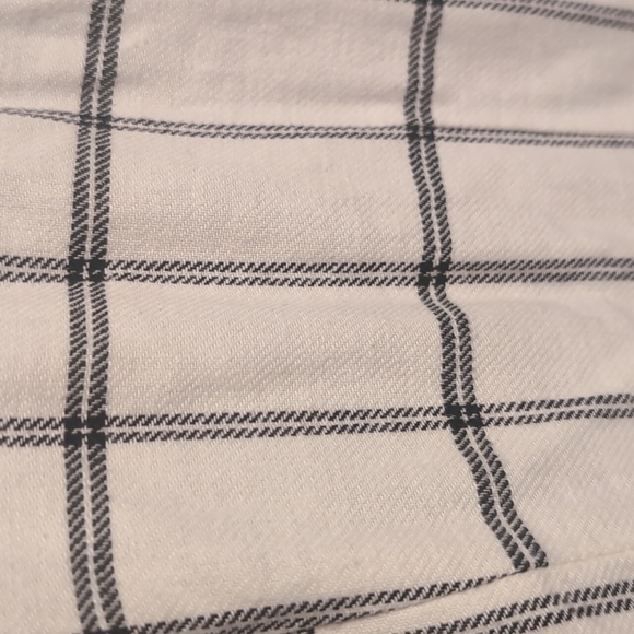 NWOT Asos Cotton and Linen White Grid Oversized Blazer - Picture 13 of 14